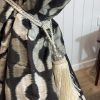 Brown circle fleece interlined, blackout curtains - Image 8