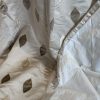 Pale gold, geometric satin curtains - Image 6