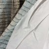 Teal, faux silk bespoke curtains - Image 6