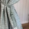 Teal, faux silk bespoke curtains - Image 8