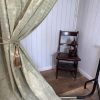 Pale green retro curtains