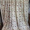 Cream, silk curtains with embroidered flowers - Image 2