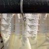 Cream, silk curtains with embroidered flowers - Image 6
