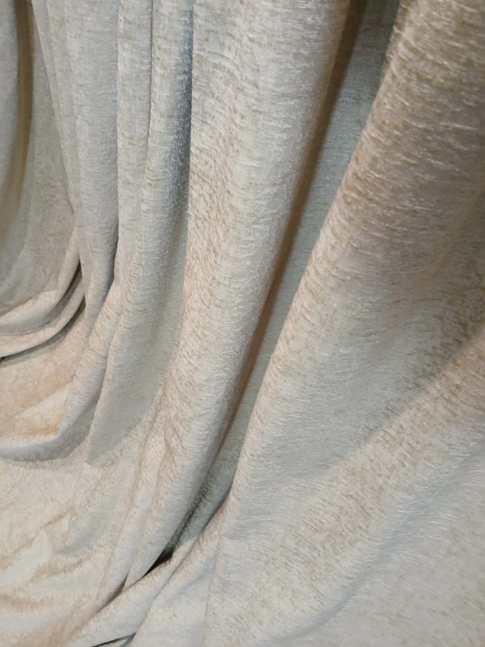 Luxury, chenille curtains in gold fabric - Image 4