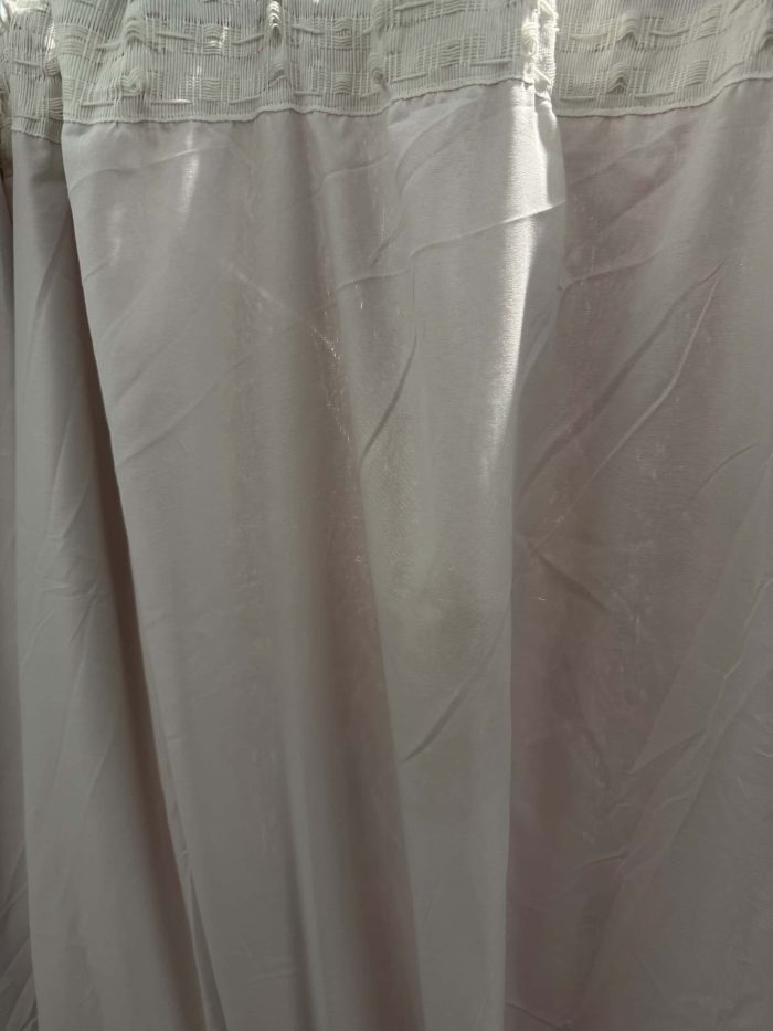 Baby Pink Faux Crushed Velvet Curtains - Image 5