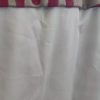 Satin red and cream circular, retro curtains - Image 2