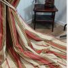 Red striped, panaz fabric blackout curtains - Image 6