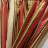 Red striped, panaz fabric blackout curtains - Image 5