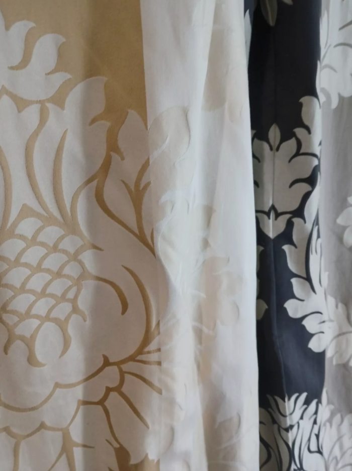 classic floral overlay eyelet curtains - Image 2