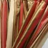Red striped, panaz fabric blackout curtains - Image 2